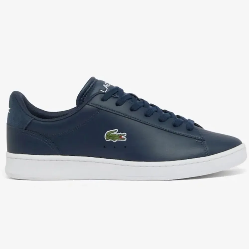 Lacoste Men's Carnaby Set Leather Sneakers Navy Blue 11.5